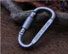 Cords Slings and Webbing 10 Pcs Survival D-ring Locking Carabiner Clip Set Screw Lock Hanging Hook Buckle Karabiner Camping Climbing Equipment 230210