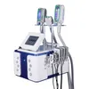 5 em 1 crioterapia gordura congelamento máquina de emagrecimento criolipólise gordura congelamento RF levantamento máquinas de lipoaspiração a laser com três alças criogênicas de 360 °