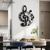 Horloges murales Horloge Murale Vintage Horloge Décorative Design Moderne Noir Salon De Luxe Autocollant 3D Acrylique Miroir Cuisine Silencieux