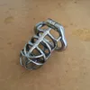 Design Edelstahl Geräte Mm Cock Cage Peins Lock Mit Spike Ring Bdsm Sex Spielzeug Für Männer Gürtel Beste qualität