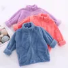 Kids Fleece Coats Designer Clothes Girls Winter Solid Windbreaker Jackets Zipper Jumper Baby Clothing Child Soft Coral Fleece Casual Fashion Outwear BC285