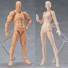 Dekorativa föremål Figurer Artist Art Målning Anime Figure Sketch Rita manlig kvinnlig rörlig kropp Chan Joint Action Figur Toy Model Draw Mannequin 230210