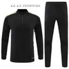 22 23 Designer Half Zipper Tracksuit Retro Tuta Maglia Trening Surowanie Camiseta Chandal Zestaw Mężczyźni i dzieci