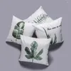 Pillow Soft Lint Throw Case Tropical Plant Leaf Concise Home Decor Plantain Leaves Almofada Cover