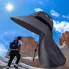 Beralar Geniş Memlu Güneş Şapk Boyun kapağı ile rüzgar geçirmez Yaz ayı iş döngüsü için Yürüyüş Yaz ayarlanabilir kayış safari kapakları