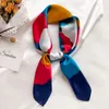 Scarves Fashion Neckerchief Women Hair 2023 Luxury Scarf Shawl Wrap Headband Hijab Lady Suqare Female Girl Silk Bandana 70cm