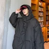 coat de shoficher oversized com hood