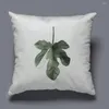 Pillow Soft Lint Throw Case Tropical Plant Leaf Concise Home Decor Plantain Leaves Almofada Cover