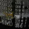 Other Festive Party Supplies 60 Strings of 17 5CM Acrylic Teardrop Crystal Pendant Transparent Garland Curtain Chandelier Wedding Decoration 230209