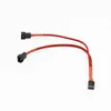 Компьютерные кабели 4PIN Black Black Wants Fans Cable Y Splitter Pwm Line Line Per Power Extension 27 см.