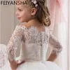 Girl Dresses White Ball Gown Flower Girls Pageant Gowns Arabic First Communion For Vestidos Daminha