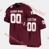 Futebol Texas A M Jersey Custom costura a mensura conner Weigman Gabriel Brownlow-Dindy Chris Marshall P.J. Williams Bryce Anderso