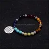 Beaded Strands Agate Colorf Handgjorda Beaded Armband f￶r m￤n Kvinnor Fashion Natural Stone Chakra Yoga Energy Pendant Jewelry Gift Dr Dhumr