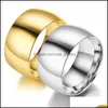 Band Rings Stainless Steel Fashion Classic And Generous For Mens Womens Ring Jewelry Drop Delivery Dhymf