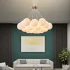Światła Nordyckie wielokrotne głowy sypialni żyrandol sufitowy dla salonu galeria sztuki dziecięcej pokój 3D drukowana lampa wiszka księżyca 0209