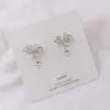 Backs Orecchini GRACE JUN Fashion Luxury Strass Bow-knot Clip On Senza piercing Accessorio per gioielli da orecchio piercing finto da donna