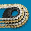 Cykelkedjor Bicycle Racework 10s 11s Bicycle 116L 10/11 Hastighet med originalbox och Magic Button Mountain Bike Chain 0210