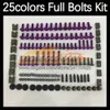 268pcs Complete Moto Body Full Winds Kit для Kawasaki Ninja ZX-6R ZX 6R 6 R ZX6R 94 95 96 97 1994 1995 1996 1997