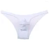 Slip Enhanced Pouch Sexy Men's Underwear Briefs Pure Color Smooth Male Fashion Men Brief Calzoncillos