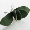 Decorative Flowers 5 Leaves Artificial Butterfly Orchid Silk Leaf Fake Shipp Room Wedding Party Home Decoration Girl DIY Craft Gift