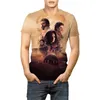 Herren-T-Shirts Dune Movie American Cotton Herren-Kurzarm-T-Shirt im europäischen und stilgestickten Halbarm-Stil, schlichtes All-Match-Oberteil