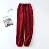 Women's Sleepwear Pajama Pants Women's Homewear Coral Fleece Autumn And Winter Thickened Warm Multi Colors Large Size