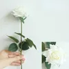 Decoratieve bloemen 7 stks latex rose real touch kunstmatige woning decoratie bloemen bruids boeket bruiloft feest evenement decor bloem arrangement