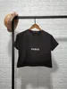 Woman Shirts Clothing Women Tops Womens t Shirt Crop Top Tee Designer Clothes Tshirt Cotton Short Sleeve Letter Print Fashion 20ss Summer Pullover Female Black Rock