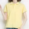 女性用ポロス最高品質の夏のアリゲーター女性の半袖ポロシャツ綿カジュアルソリッドカラーレディーティーファッションフェム