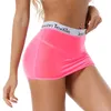 Jupes Sexy femmes Lingerie lettre impression ceinture élastique mini-jupe Clubwear Semi-transparent jupe crayon vêtements de nuit