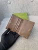 Yeni tasarımcılar tuval ve deri bifold cüzdanlar erkek kadın kahverengi jumbo kart kasası tutucular para çantası 658244