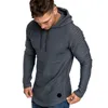 Herren Hoodies Herren Tops Winter Dünner Abschnitt Slim Long Sleeve lässig einfache einfache Farbhut -Kragen Sudaderas Sweatshirt