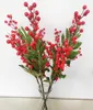 Dekorative Blumen, 3 Stück/Lot, rote künstliche Schaumbeeren, gefälschte Weihnachtsdekoration, Hochzeit, Blumenwand, Pflanze, Beere, Heimdekoration