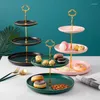 Borden 2/3 Tier Cake Stand Afternoon Tea Wedding Party Telarei Dessert Tray Display Rack Fruithouder Restaurantplaat