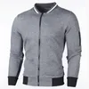 Heren Hoodies Men Jacket Lattice Solid Cardigan Coats Casual Sportswear Spring herfst Sweatshirts Cardigans Out -wear for Man My610