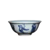 Bowls Handmade Chinese Retro Underglazed Eight Immortals Round Tea Bowl Rice DECORATIVE Jingdezhen Ceramic Tableware