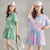 Kledingsets Teenage Girls Clothing Sets Summer New Fashion Top en Skirts Little Princess Suit 3 4 5 6 7 8 9 10 11 12 jaar oude kinderkleding W230210