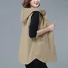 Giubbotti da donna 2023 Giacca da donna per giubbotto femminile giubbot a metà lunghezza giacche nere senza maniche sciolte