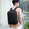 Rugzak eenvoudige laptop mannen /vrouwen 16 inch kantoorwerk rugzakken zakelijke tas unisex zwart slank back pack
