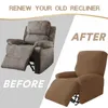 Chair Covers Polar Fleece Recliner Split Relax All inclusive Lazy Boy Lounger Single Couch Sofa Slipcovers Armchair 230209