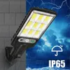 Dekoracje ogrodowe 1 ~ 6pcs słoneczne światła uliczne lampa zewnętrzna z 3 trybem wodoodpornym czujnikiem ruchu Oświetlenie dla patio ścieżki 221122