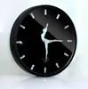 Wall Clocks Charming Ballerina Clock Baby Girl Nursery Decor Ballet Dancer Modern Dancing Girls Needle Hand Crystal Watch