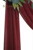 Decoração de festas arco de casamento drape 29 "largura 6,5 ​​jardas de chiffon drapeing cortina de cortina de cortina de cortina de cortina recepção de swag 230209