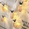 Strings batterijen aangedreven buiten LED Christmas String Lights Waterdicht IP54 ananas Night Lamp Street Porch Garden Party Decor Light