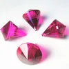 Kryształ żyrandola 30pc/jakość partii D 40 mm fuksia kolor K9 Diamentowe kulki kulowe