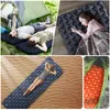 Outdoor Pads Outdoor Sleeping Pad Camping Inflatable Mattress Ultralight Air Cushion Travel Mat Folding Bed No Headrest For Travel Hiking 230210