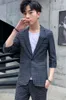 Mens Suits Blazers Summer Casual Small Suites Jaqueta Men Slim Fit Manga Manga Tops 230209