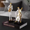 Decorative Objects Figurines Creative Human Statue Resin Art Golf Sculpture Office Decor Modern Craft Home Decoration Cabinet Tabletop Figurines 230210