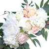 Fleurs décoratives 2 pièces Arche de fleurs artificielles décor affichage Floral fausse plante pour fête de mariage cérémonie murale vacances Fleur Arche