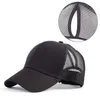 Casquettes de baseball 2019 Casquette de baseball en queue de cheval Chapeaux en désordre pour femmes Casquettes de relance en coton lavé Casual Pare-soleil d'été Femme Chapeau de sport en plein air G230209